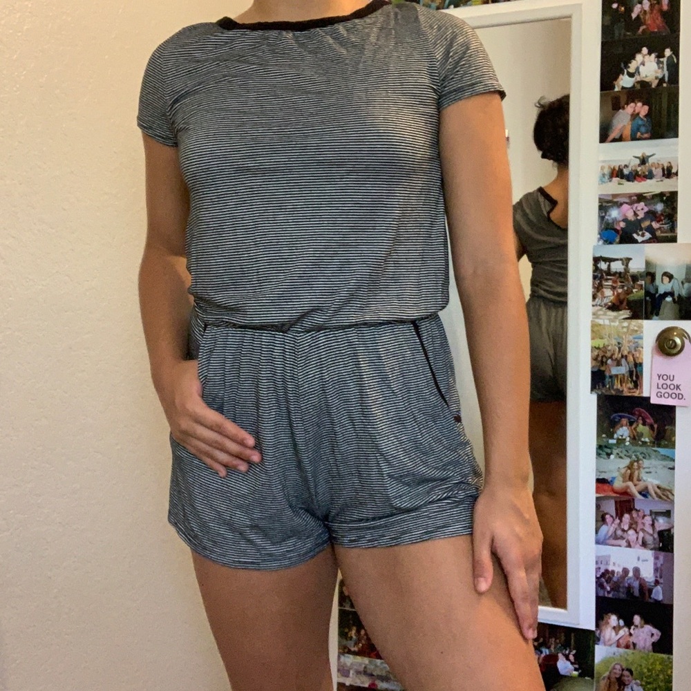 striped romper